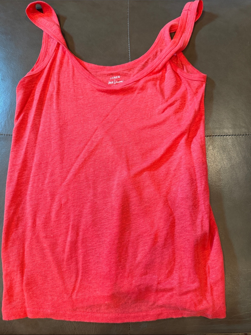 J. Crew Bright Coral Tank Top